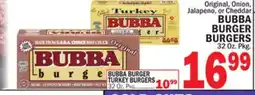 Bravo Supermarkets BUBBA BURGER BURGERS offer
