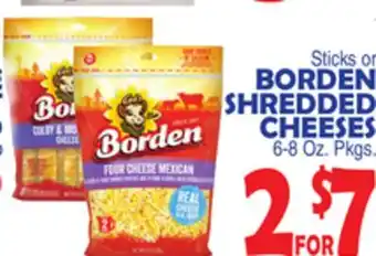 Bravo Supermarkets BORDEN SHREDDED CHEESES offer