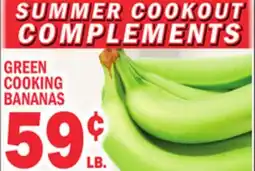 Bravo Supermarkets GREEN COOKING BANANAS offer