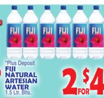 Bravo Supermarkets FIJI NATURAL ARTESIAN WATER offer