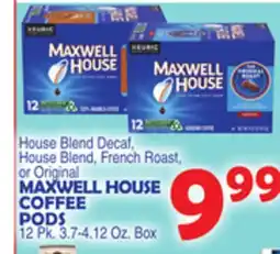 Bravo Supermarkets MAXWELL HOUSE COFFEE PODS offer