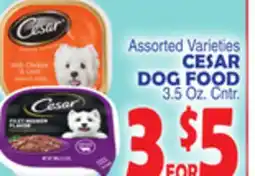 Bravo Supermarkets CESAR DOG FOOD offer