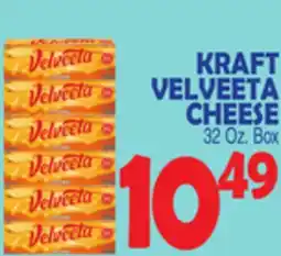 Bravo Supermarkets KRAFT VELVEETA CHEESE offer