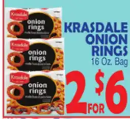 Bravo Supermarkets KRASDALE ONION RINGS offer