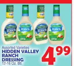 Bravo Supermarkets HIDDEN VALLEY RANCH DRESSING offer