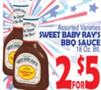 Bravo Supermarkets SWEET BABY RAY'S BBQ SAUCE offer