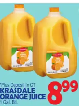 Bravo Supermarkets KRASDALE ORANGE JUICE offer