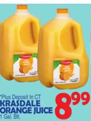 Bravo Supermarkets KRASDALE ORANGE JUICE offer