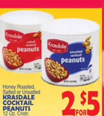 Bravo Supermarkets KRASDALE COCKTAIL PEANUTS offer