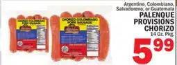 Bravo Supermarkets PALENQUE PROVISIONS CHORIZO offer