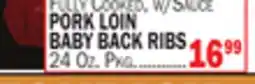 Bravo Supermarkets PORK LOIN BABY BACK RIBS offer