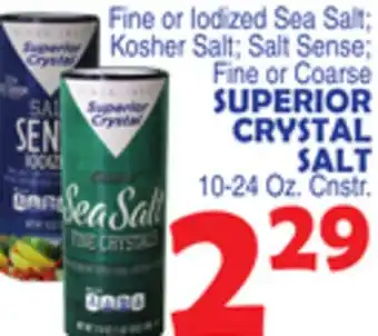 Bravo Supermarkets SUPERIOR CRYSTAL SALT offer