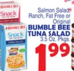 Bravo Supermarkets BUMBLE BEE TUNA SALAD 3.5 Oz. Pkgs offer