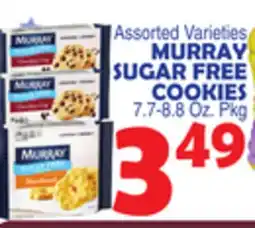 Bravo Supermarkets MURRAY SUGAR FREE COOKIES 7.7-8.8 Oz. Pkg offer