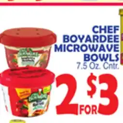 Bravo Supermarkets CHEF BOYARDEE MICROWAVE BOWLS offer