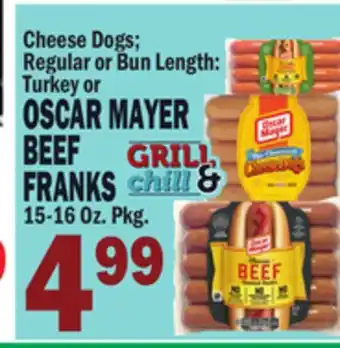Bravo Supermarkets OSCAR MAYER BEEF FRANKS offer