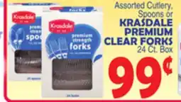Bravo Supermarkets KRASDALE PREMIUM CLEAR FORKS offer