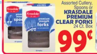 Bravo Supermarkets KRASDALE PREMIUM CLEAR FORKS offer
