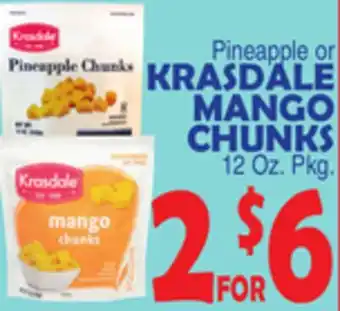 Bravo Supermarkets KRASDALE MANGO CHUNKS offer