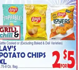 Bravo Supermarkets LAY'S POTATO CHIPS XL offer