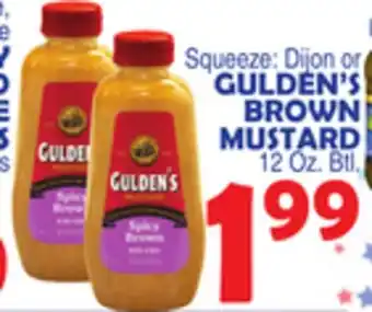 Bravo Supermarkets GULDEN'S BROWN MUSTARD offer