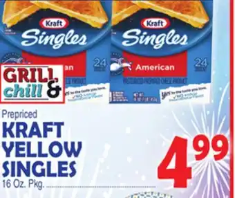 Bravo Supermarkets KRAFT YELLOW SINGLES offer