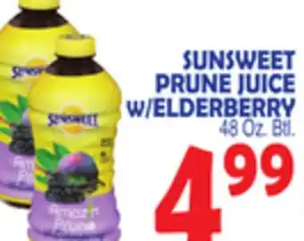 Bravo Supermarkets SUNSWEET PRUNE JUICE W/ELDERBERRY offer