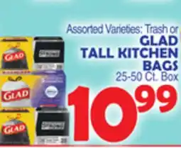 Bravo Supermarkets GLAD TALL KITCHEN BAGS offer