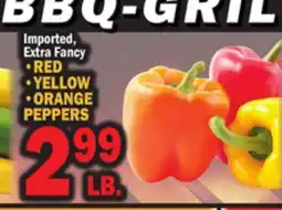 Bravo Supermarkets RED, YELLOW, ORANGE PEPPERS offer