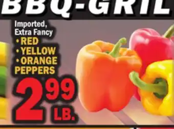 Bravo Supermarkets RED, YELLOW, ORANGE PEPPERS offer