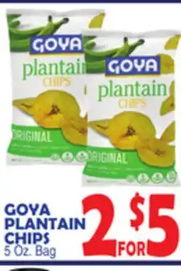 Bravo Supermarkets GOYA PLANTAIN CHIPS offer