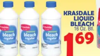 Bravo Supermarkets KRASDALE LIQUID BLEACH offer