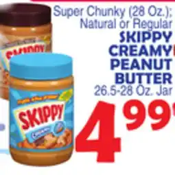 Bravo Supermarkets SKIPPY CREAMY PEANUT BUTTER offer