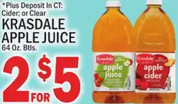 C Town KRASDALE APPLE JUICE offer