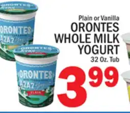 C Town ORONTES WHOLE MILK YOGURT offer