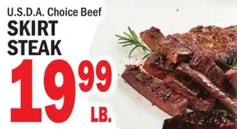 C Town U.S.D.A. CHOICE BEEF SKIRT STEAK offer