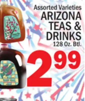 C Town ARIZONA TEAS & DRINKS offer