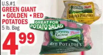 C Town GREEN GIANT GOLDEN RED POTATOES offer