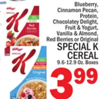 C Town SPECIAL K CEREAL offer