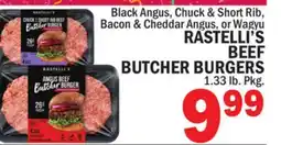 C Town RASTELLI'S BEEF BUTCHER BURGERS offer