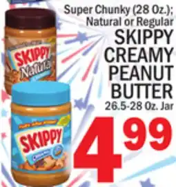 C Town SKIPPY CREAMY PEANUT BUTTER offer