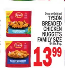 C Town TYSON BREADED CHICKEN NUGGETS FAMILY SIZE offer