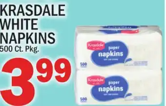 C Town KRASDALE WHITE NAPKINS offer