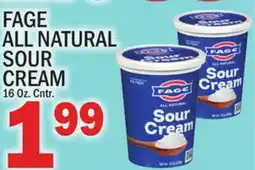 C Town FAGE ALL NATURAL SOUR CREAM offer