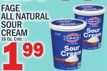 C Town FAGE ALL NATURAL SOUR CREAM offer