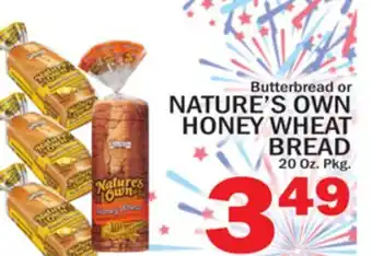 C Town NATURE'S OWN HONEY WHEAT BREAD offer