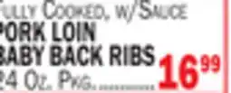 C Town PORK LOIN BABY BACK RIBS offer