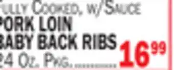 C Town PORK LOIN BABY BACK RIBS offer