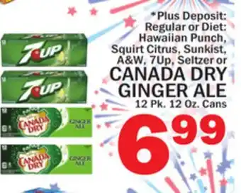 C Town CANADA DRY GINGER ALE offer