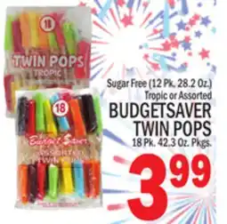C Town BUDGETSAVER TWIN POPS 18 Pk. 3 Oz. Pkgs offer